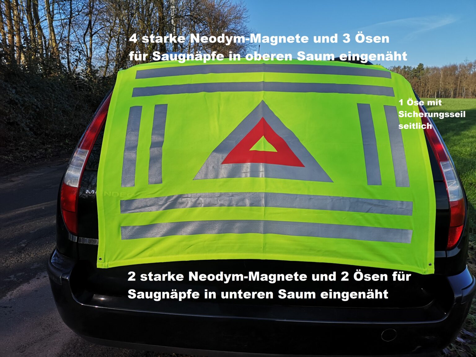 Produktdetails der KFZ-Warndecke
